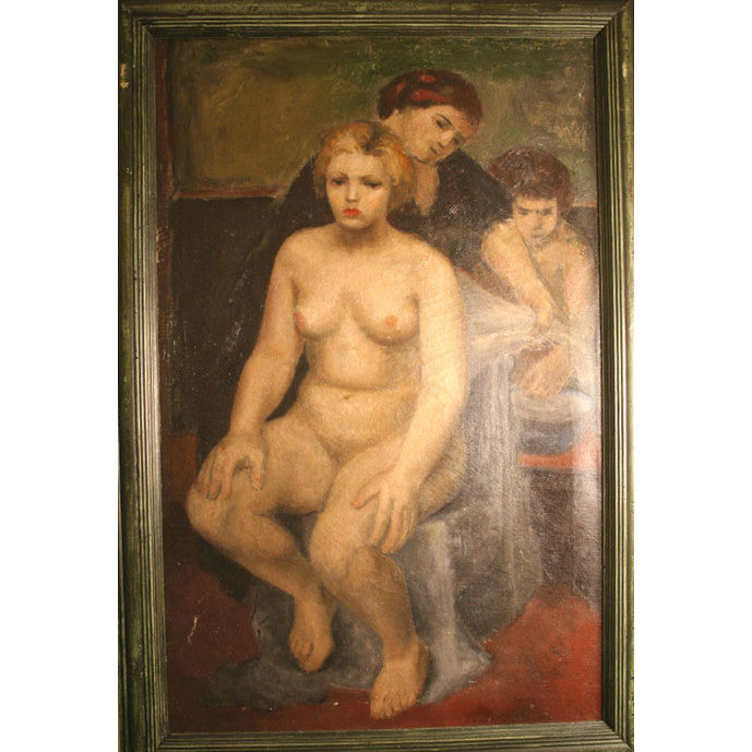 Albert Pels - Nude Scene - Oil on Canvas Painting | Work of Man