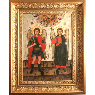 Russian School - Russian Icon - Oil on Canvas Painting | Work of Man