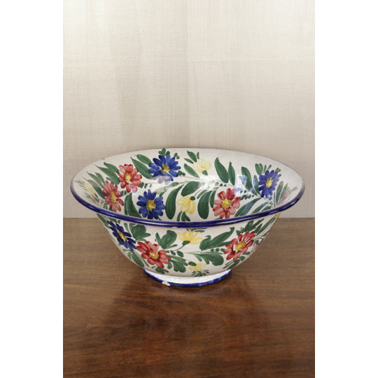 DA5-162: Italian Majolica Bowl with Floral Design