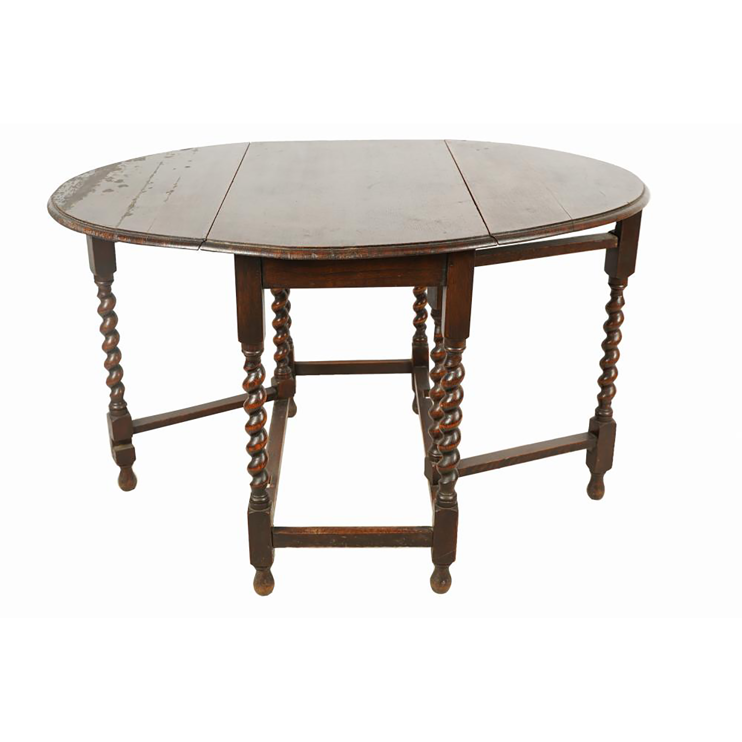 ANTIQUE AMERICAN GEORGIAN-OAK GATE LEG TABLE | Work of Man