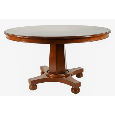 ANTIQUE MERICAN LATE CLASSICAL PEDESTAL DINING TABLE | Work of Man