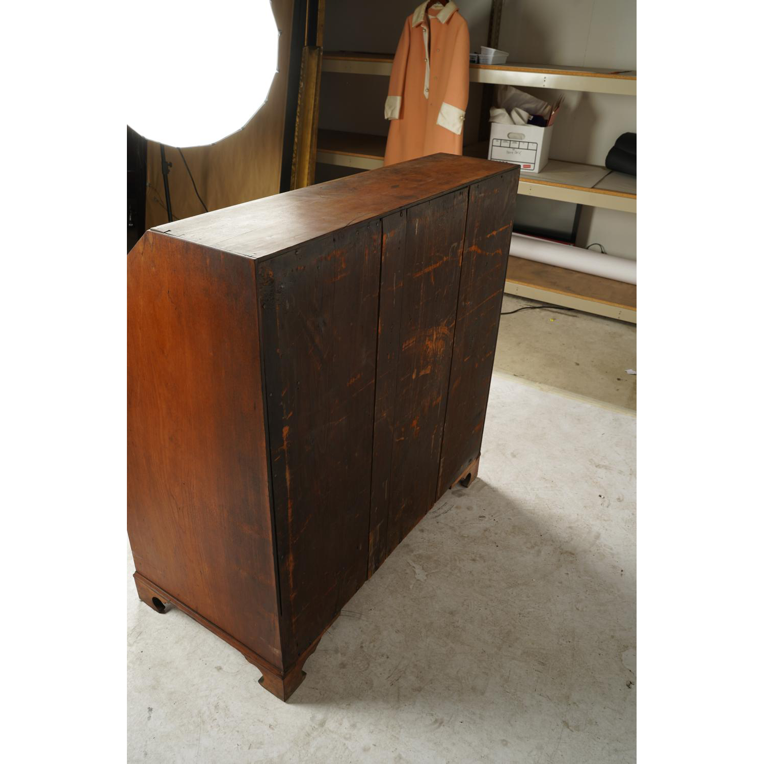 AF5-219: ANTIQUE EARLY 19TH CENTURY AMERICAN CHERRYWOOD SECRETARY CHEST