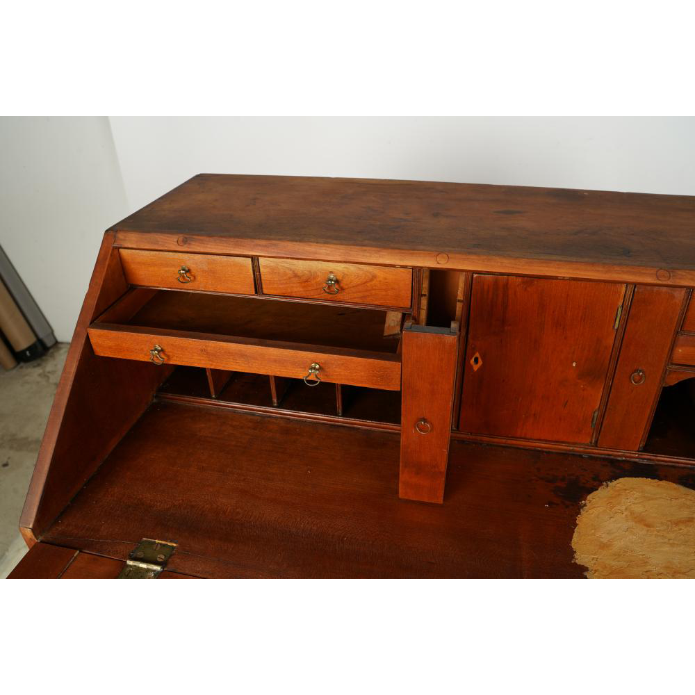 AF5-219: ANTIQUE EARLY 19TH CENTURY AMERICAN CHERRYWOOD SECRETARY CHEST