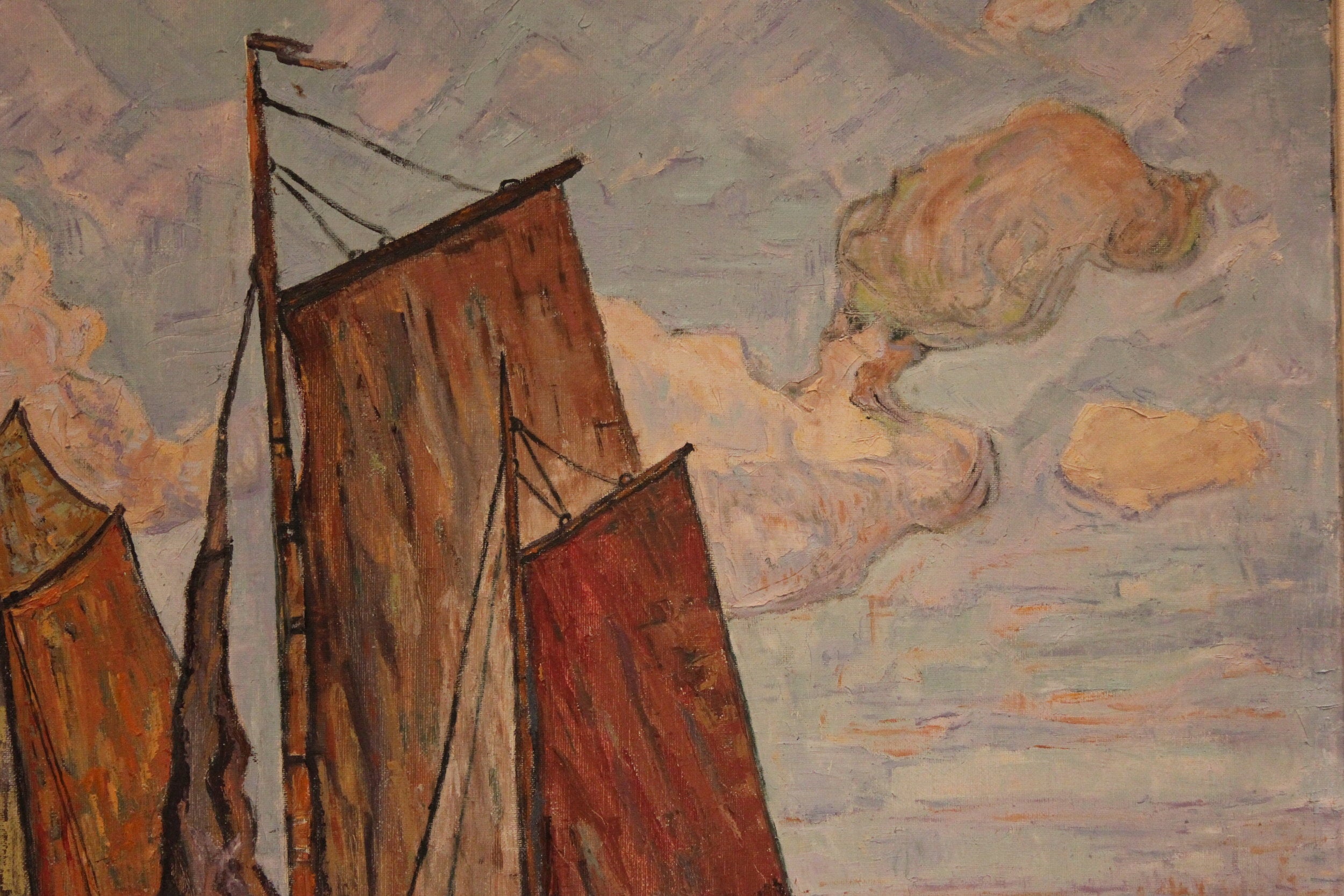 AW245 - Regah - Ships At Sea - Oil on Canvas