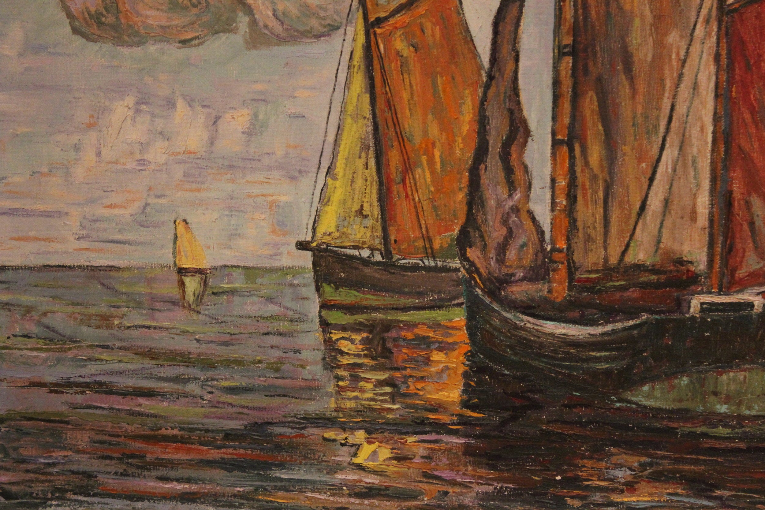 AW245 - Regah - Ships At Sea - Oil on Canvas