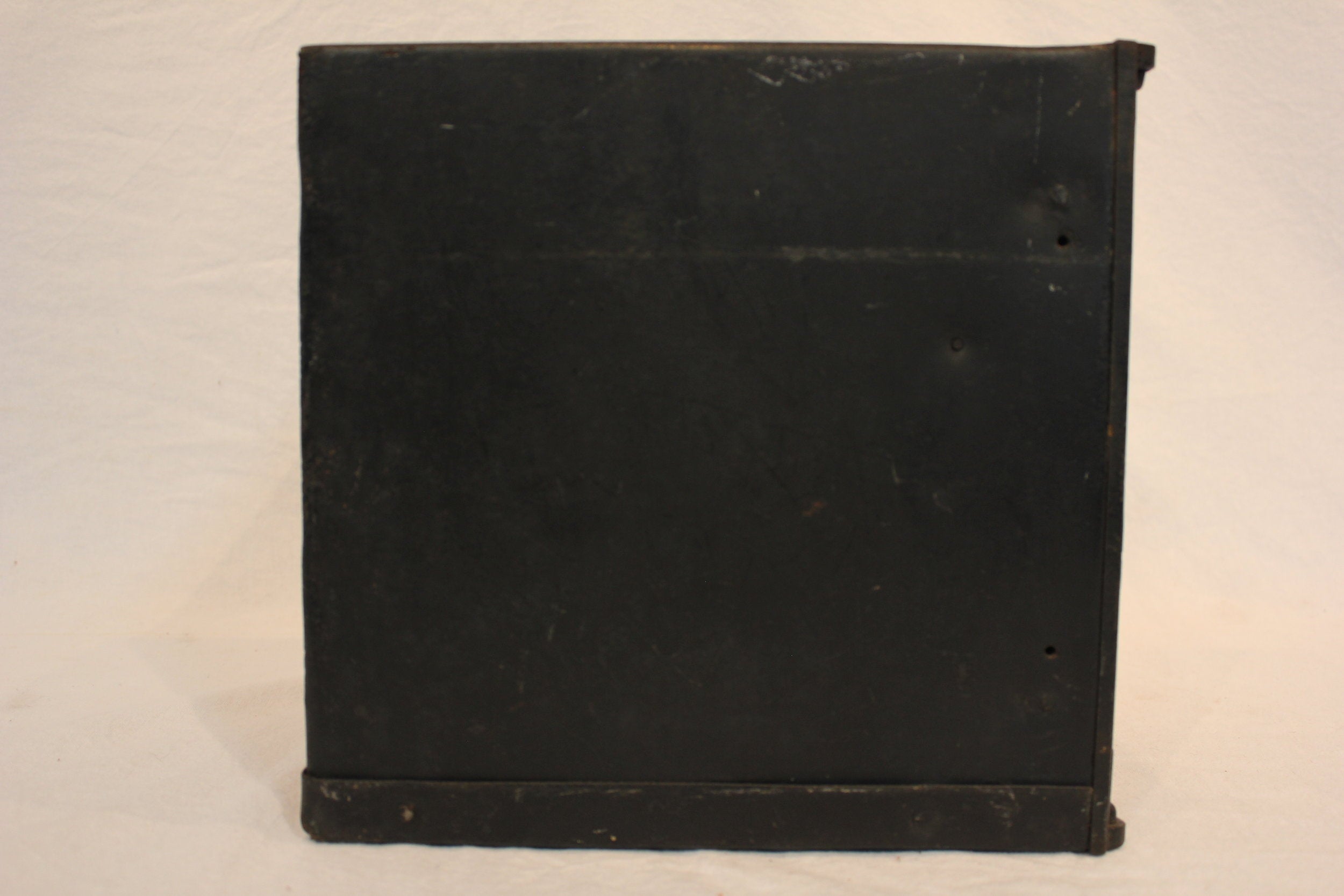 DA6-124 - 19th Century Black Decorative Painted Safe