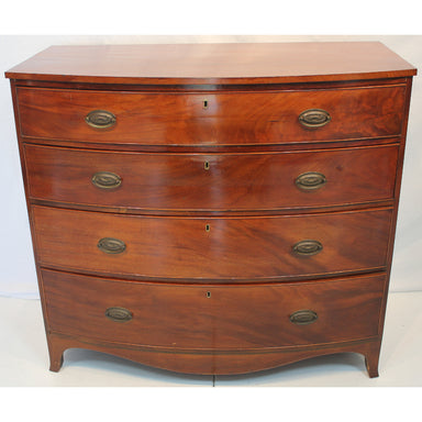 Antique American Federal Bow-Front Chest | Work of Man