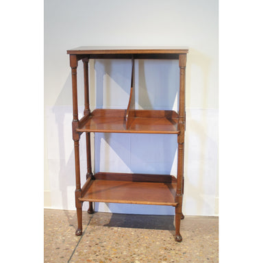 Antique English Side Table / Bookstand | Work of Man