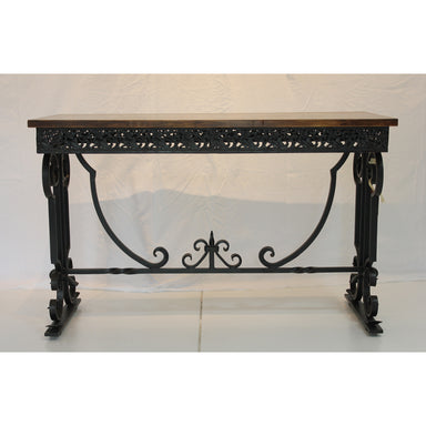 Spanish Colonial Revival Wrought Iron Console Table | Work of Man