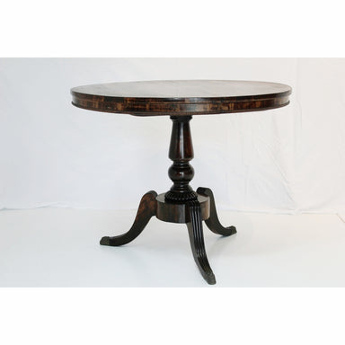 Antique English Regency Rosewood Tilt-Top Center Table | Work of Man