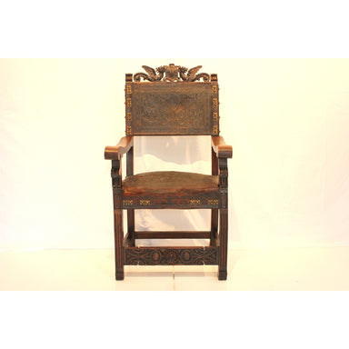 Antique Spanish Colonial Arm Chair | Work of Man