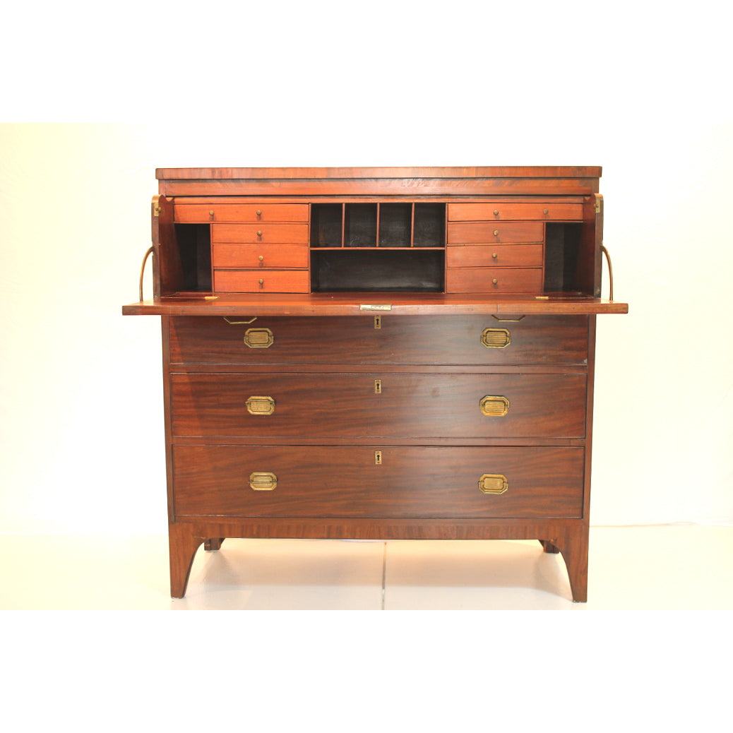 AF4-322: Antique American Federal Mahogany Butler's Chest