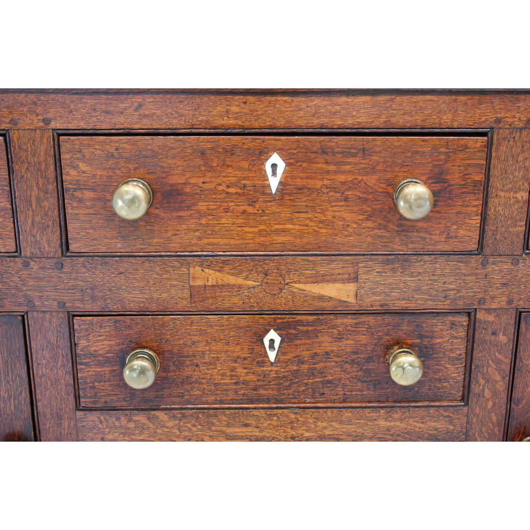 AF3-328: Antique Late 18th Century English Georgian Oak Cupboard