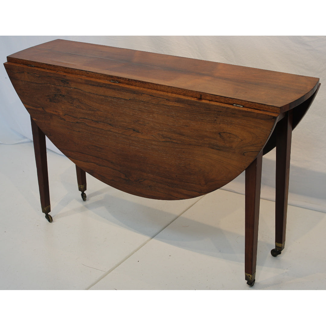 AF1-338: Antique Early 19th Century American Federal Rosewood Drop Leaf Table