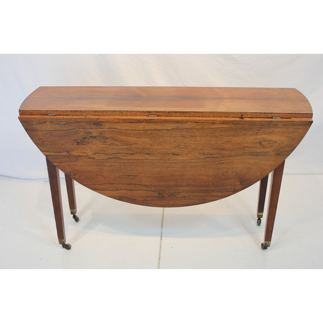 AF1-338: Antique Early 19th Century American Federal Rosewood Drop Leaf Table