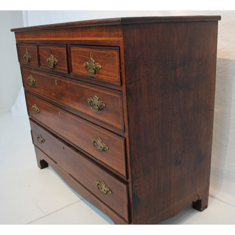 AF4-339: Antique Early 19th Century American Federal Mahogany Chest of Drawers