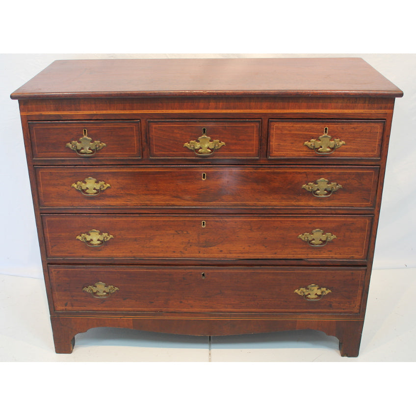 Antique American Federal Mahogany Chest | Work of Man