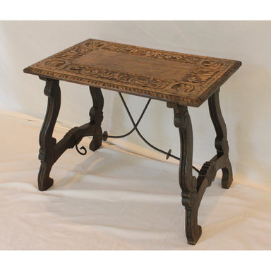 Antique Spanish Colonial Carved Table | Work of Man