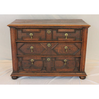 Antique English Oak Jacobean Chest | Work of Man