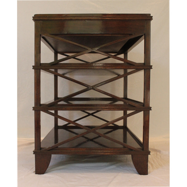 AF1-351: Antique Mid 20th Century English Regency Mahogany Side Table