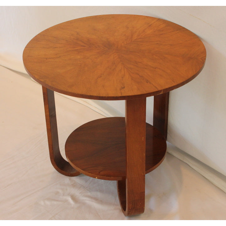 French Art Deco Round Side Table