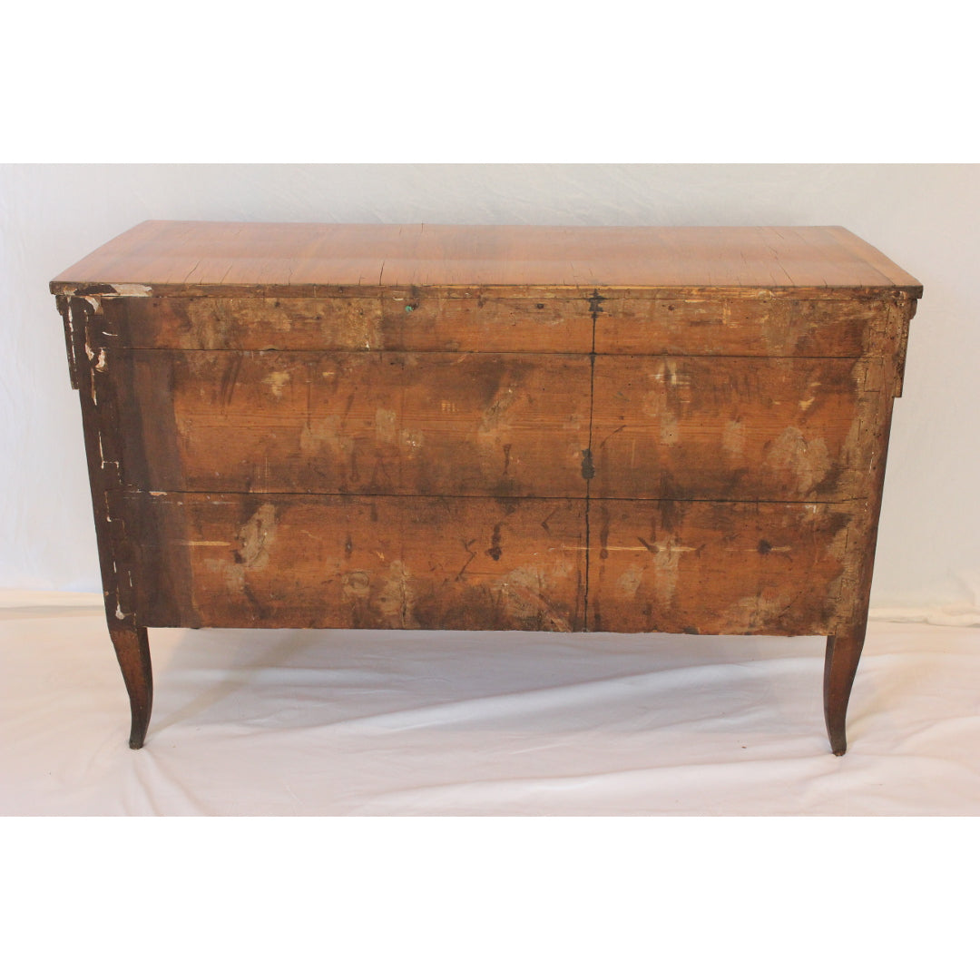 AF4-357: Antique Early 19th Century Northern Italian Veneered Fruitwood Chest of Drawers