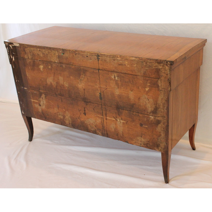 AF4-357: Antique Early 19th Century Northern Italian Veneered Fruitwood Chest of Drawers