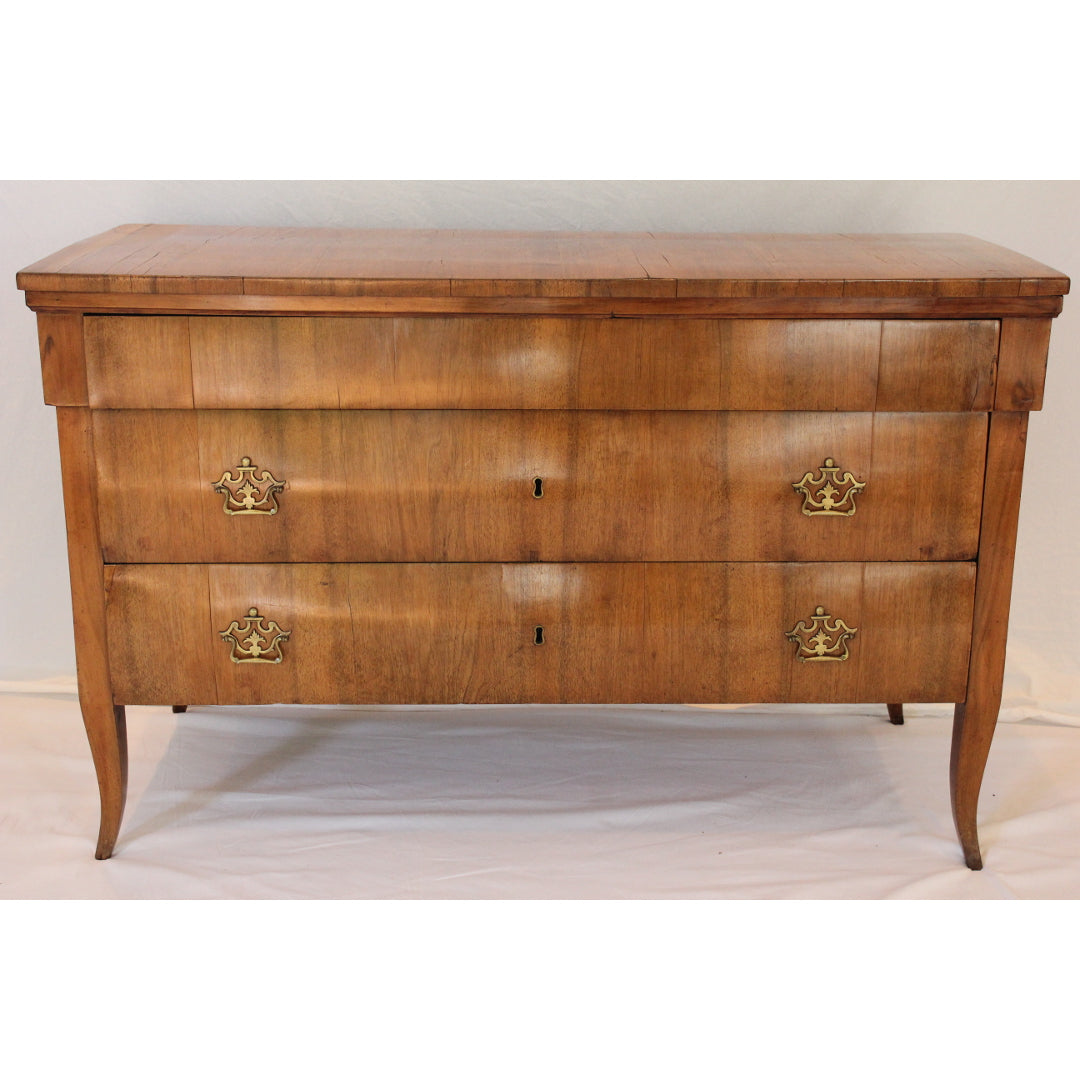 Antique Italian Veneered Fruitwood Chest | Work of Man