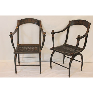 Antique Napoleonic Campaign Arm Chairs | Work of Man