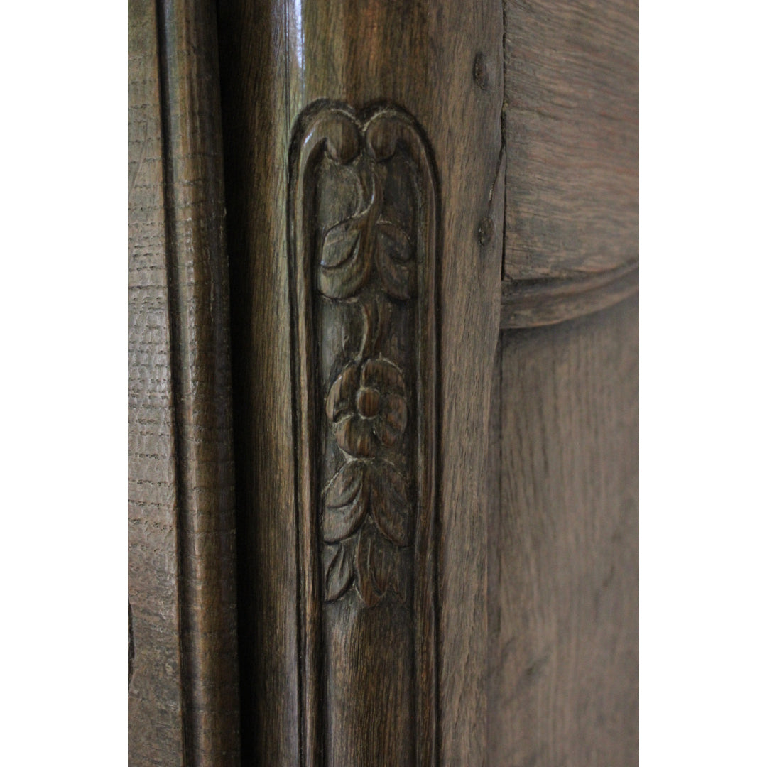 AF4-368: Antique Very Fine Late 18th Century Louis XIV Highly Carved Chest of Drawers with a Marble Top