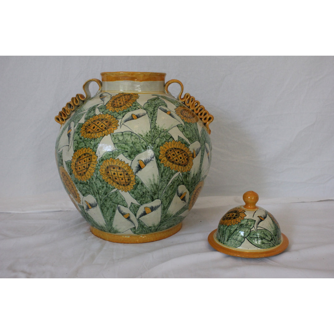 DA5-304: Pair of Mid to Late 20th Century Lidded Mexican Rain Jars