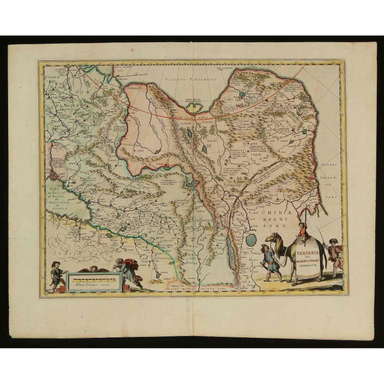 Johannes Jansson - Circa 1657 Map of China - Engraving | Work of Man