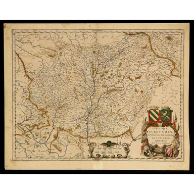 Johannes Jansson - Circa 1653 Map of France - Engraving | Work of Man