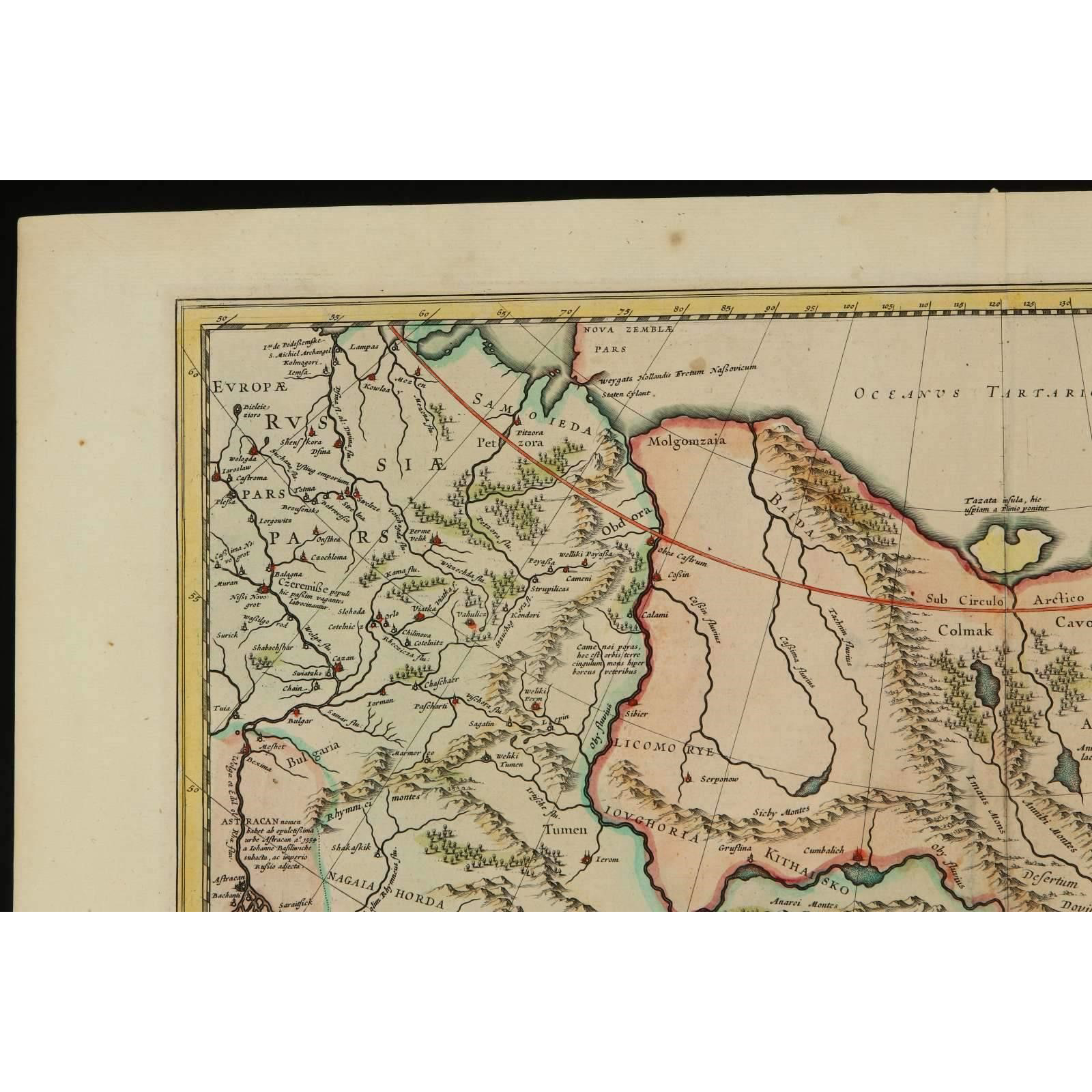 AW7-022: Johannes Jansson - Circa 1657 Map of China - Engraving