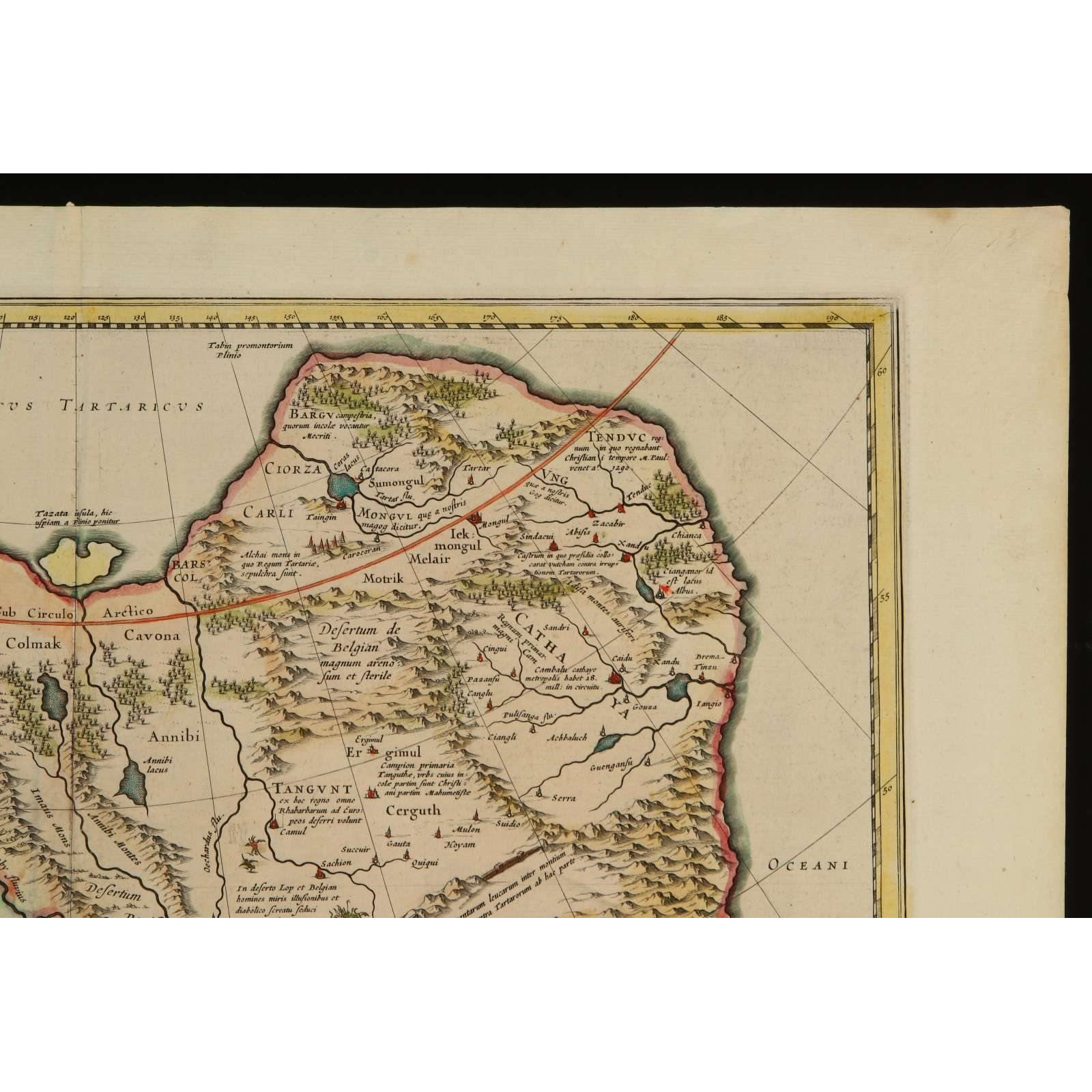 AW7-022: Johannes Jansson - Circa 1657 Map of China - Engraving