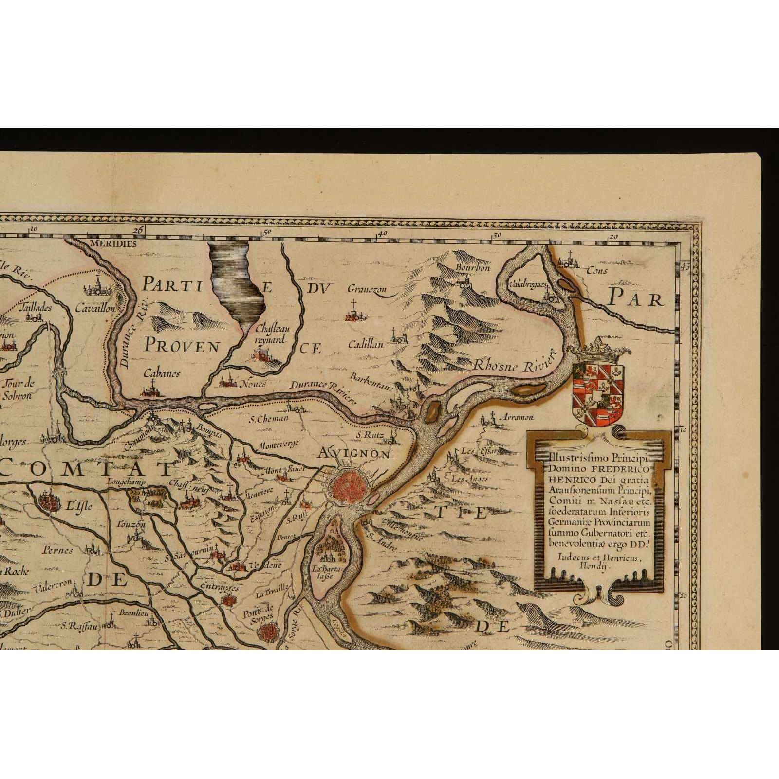 AW7-021: Johannes Jansson - Circa 1653 Map of France - Engraving