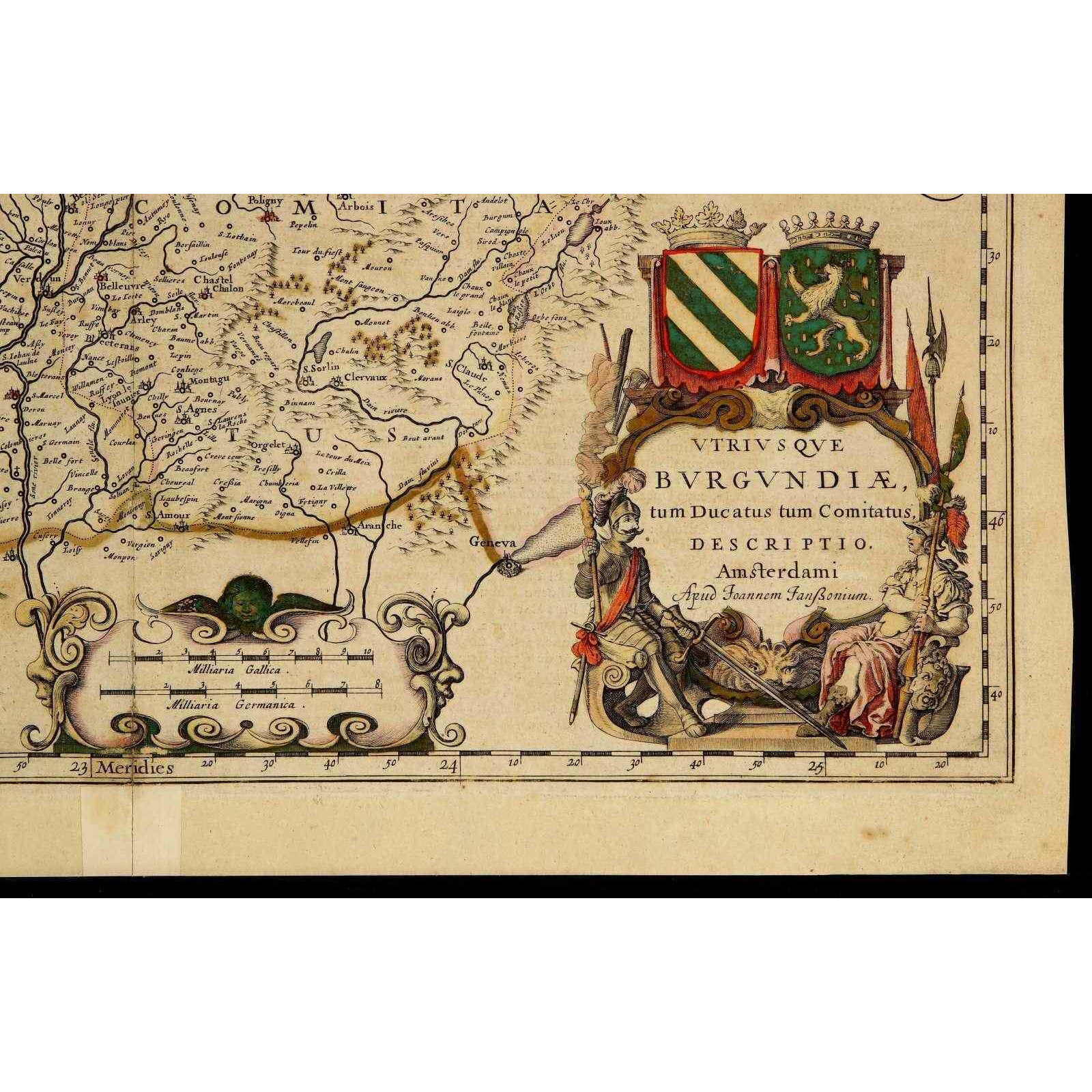 AW7-020: Johannes Jansson - Circa 1653 Map of France - Engraving